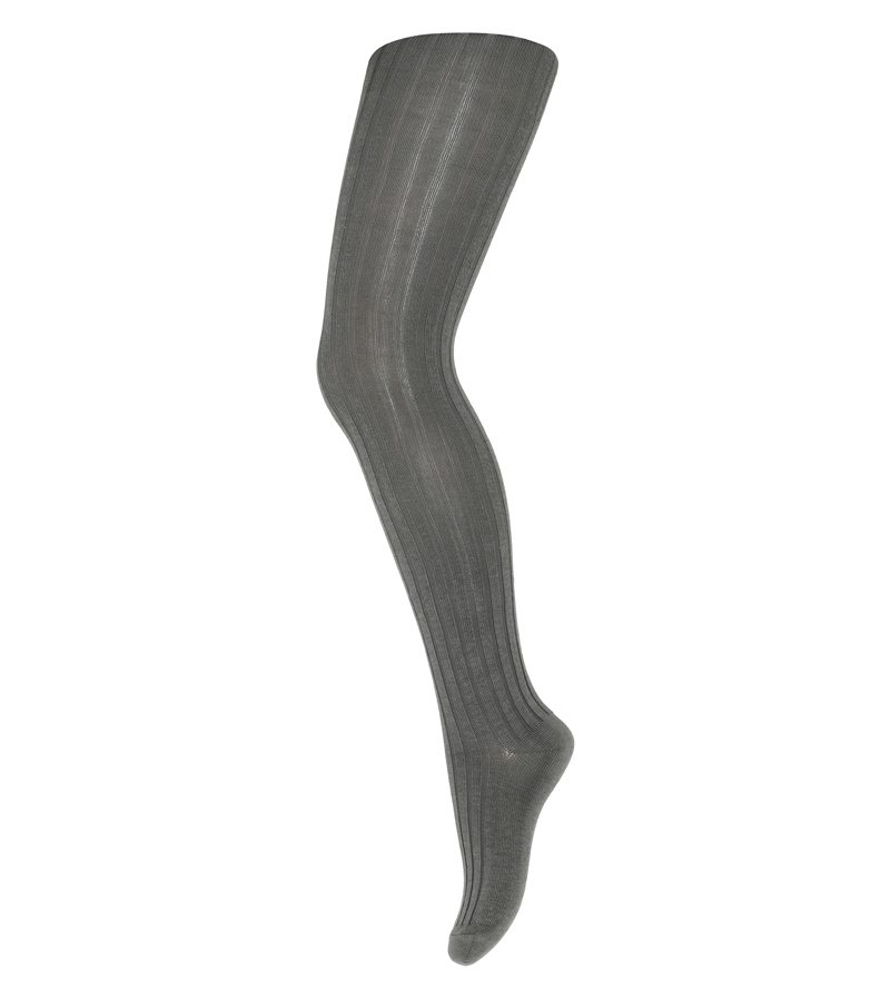 Agave Green Wool Rib Tights by MP Denmark - Warm Winter Leggings for Women, Comfortable & Stylish for Cold Weather, Office Wear & Outdoor Activities