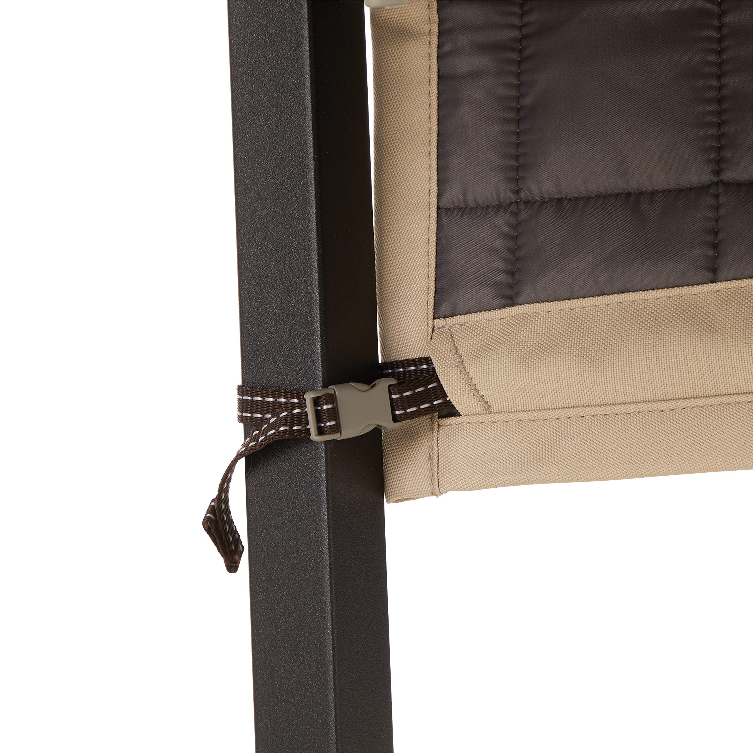 Classic Accessories Montlake 45 Inch Water-Resistant Patio Chair Slipcover, Antique Beige, Durable Outdoor Furniture Cover for All-Weather Protection, Perfect for Patio, Deck, and Garden Use