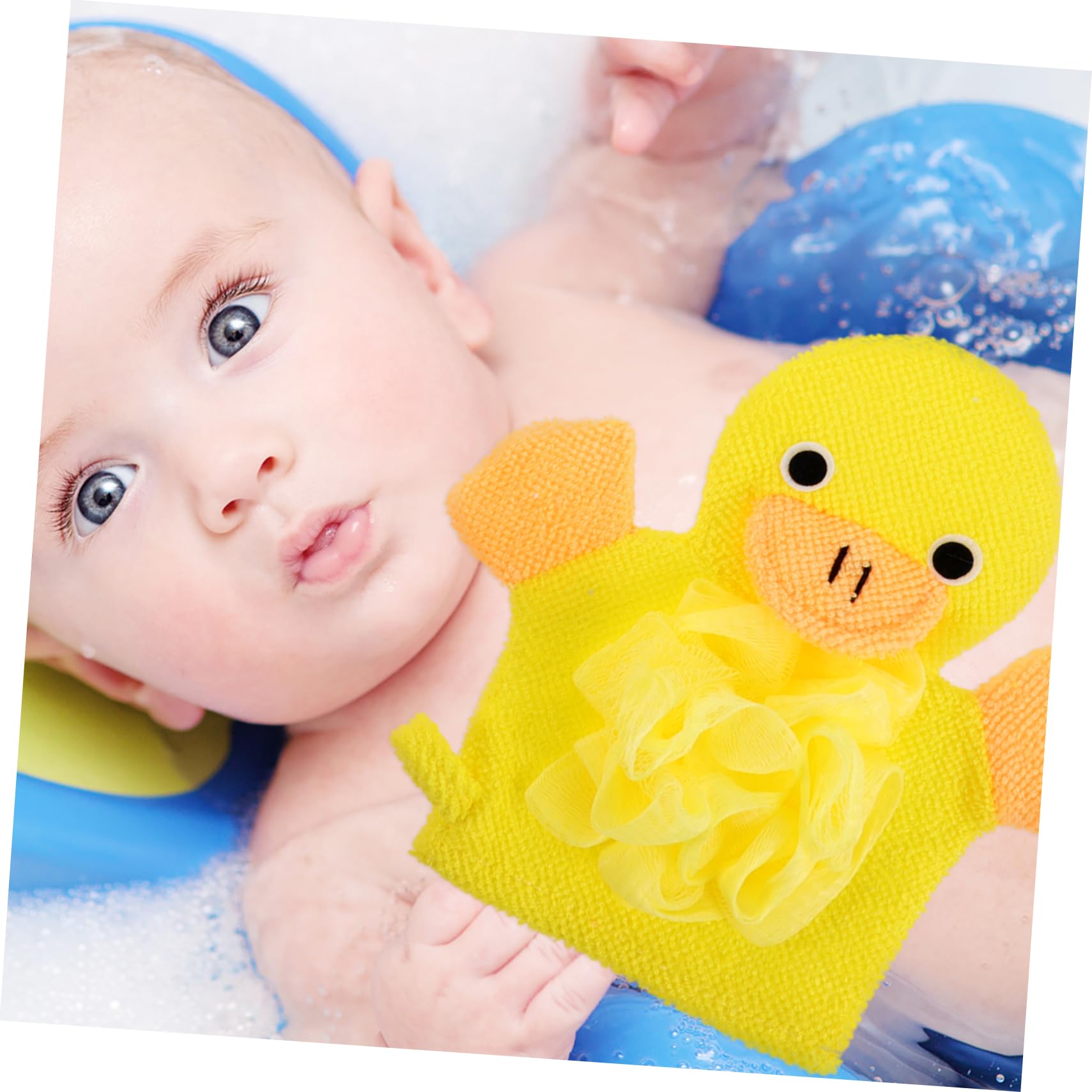 UPKOCH Cartoon Baby Bath Mitts - 4Pcs Soft Body Wash Gloves for Boys & Girls, Long-Lasting Soap Gel Saver - Gentle Bathing for Newborns & Toddlers