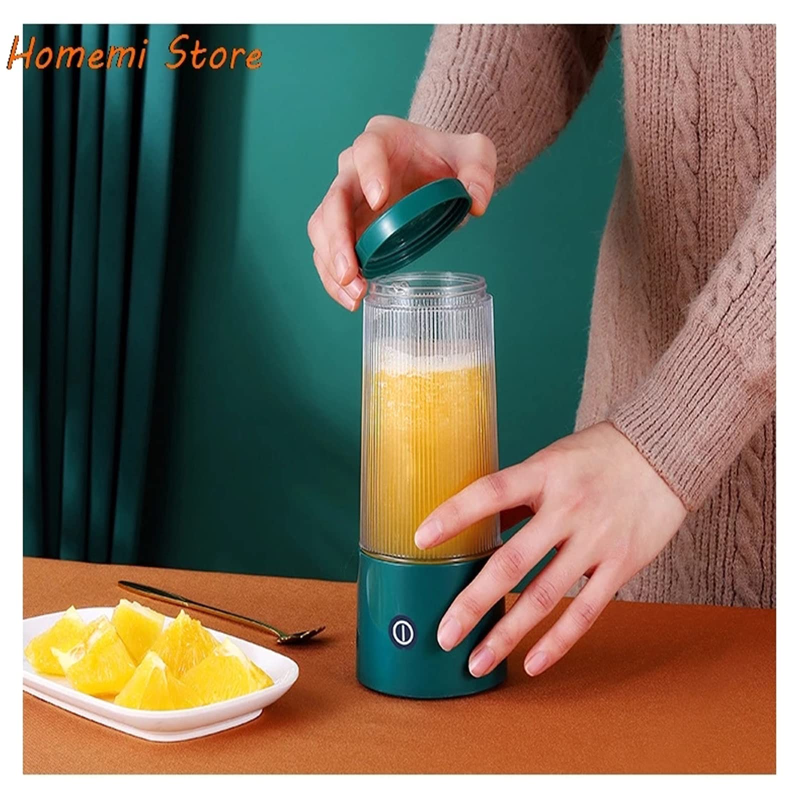 350ML Portable Electric Blender - Rechargeable Handheld Smoothie Maker, Mini Food Processor for Juicing, Blending & Mixing | Perfect for Smoothies, Baby Food & Protein Shakes at Home, Gym or Travel