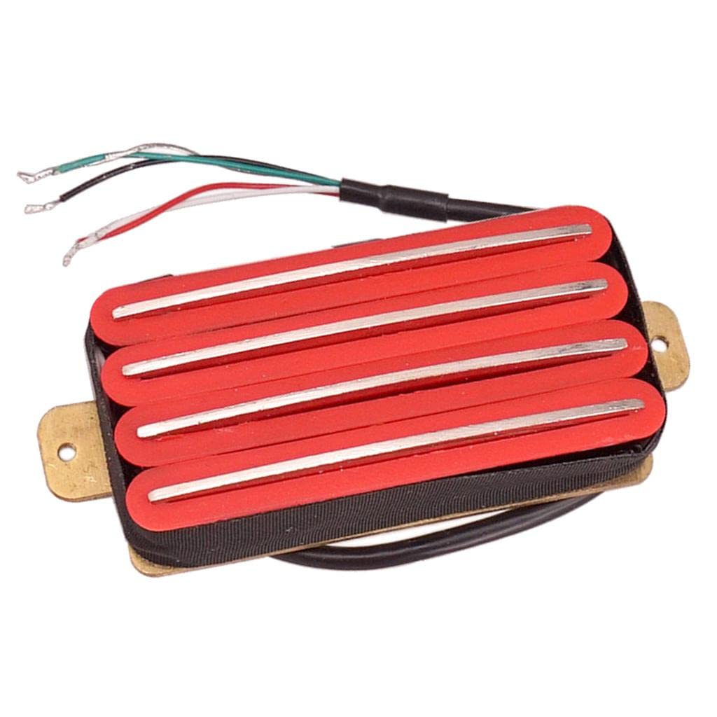 4 Pickup Electric Guitar - Red Color for Rock, Blues & Metal Performances | Perfect for Stage & Studio Use