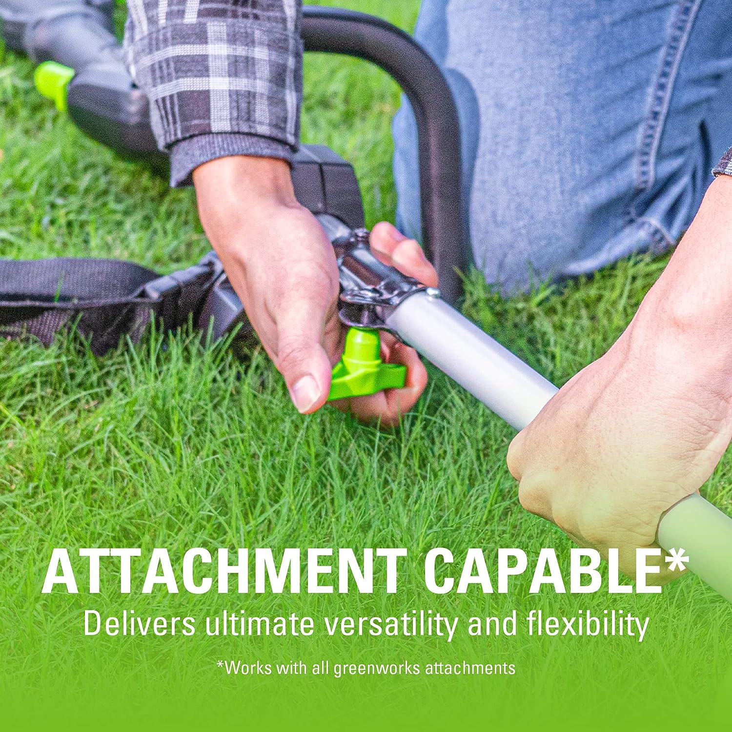 40V 550 CFM Cordless Battery Leaf Blower & 16-Attachment String Trimmer Combo Kit with 4Ah Battery & Charger - Perfect for Yard Cleanup, Lawn Care, and Landscaping