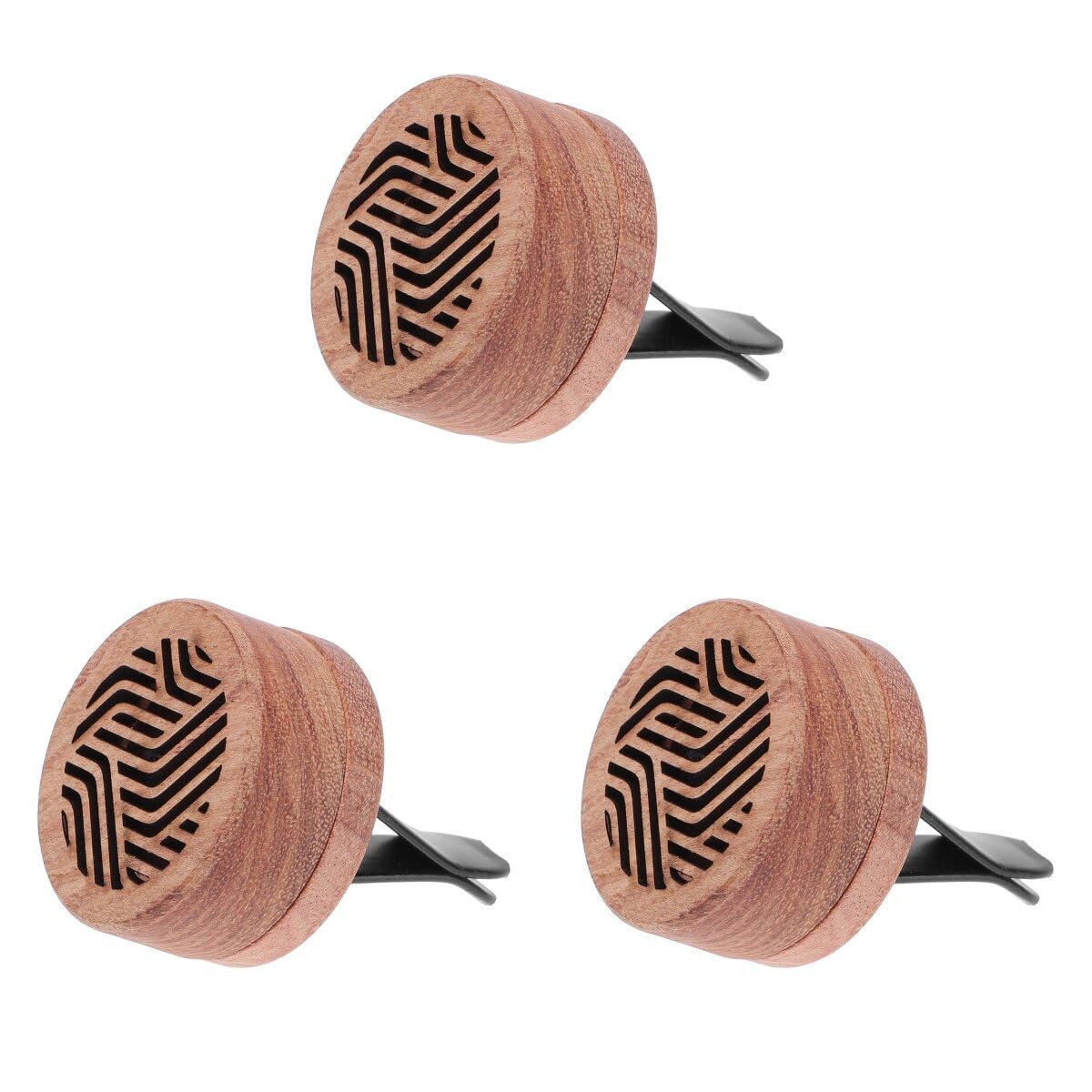 Portable Wood Car Essential Oil Diffuser - Mini Vent Clip Aromatherapy Diffuser for Cars | Perfect for Relaxation & Stress Relief During Commutes