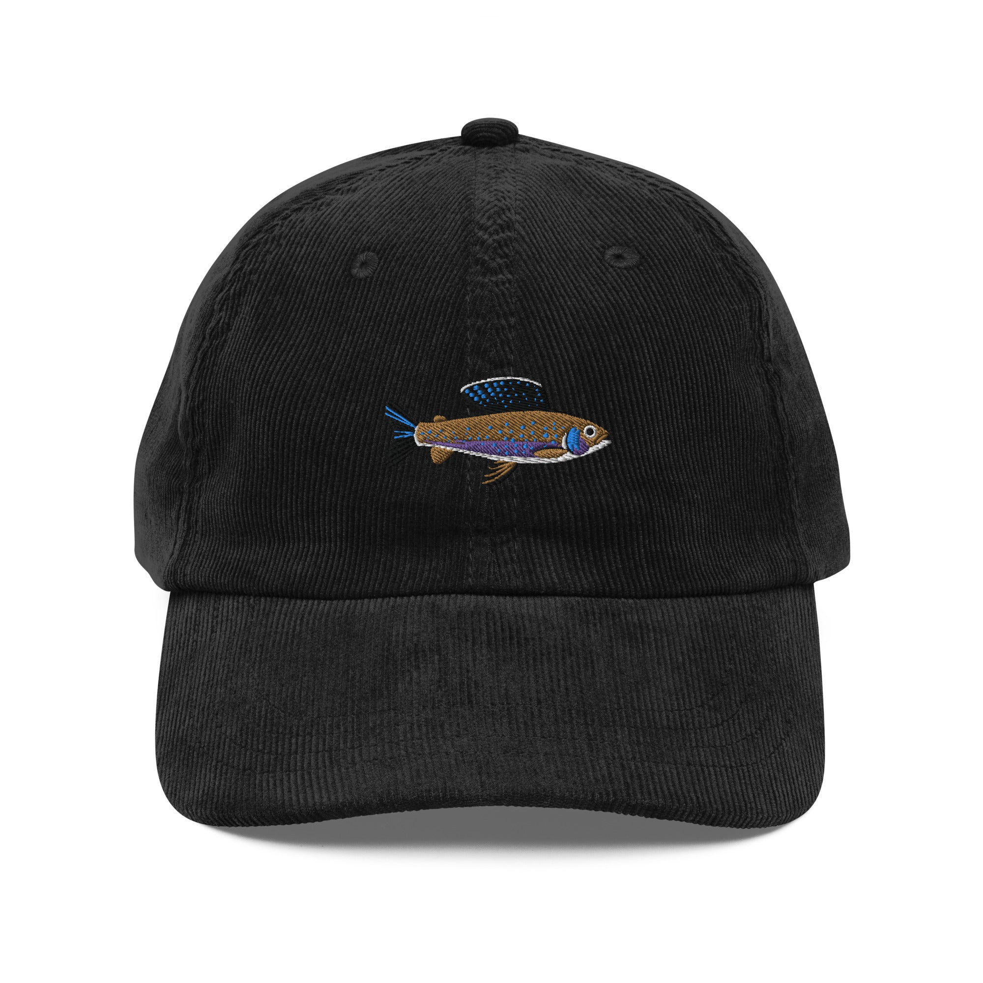Grayling Embroidered Corduroy Dad Hat - Vintage Baseball Cap for Men & Women - Perfect for Outdoor Activities, Casual Wear & Street Fashion