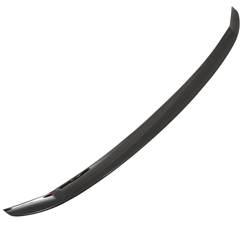 Carbon Fiber Rear Trunk Lip Spoiler for 2021-2022 Hyundai Elantra - Stylish Boot Wing Tail Deck Spoiler for Enhanced Aerodynamics & Sporty Look | Perfect for Car Enthusiasts & Custom Upgrades