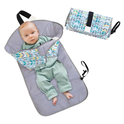 Portable Waterproof Baby Changing Pad - Lightweight & Foldable Travel Changing Mat for Newborns - Perfect for Diaper Changes at Home, On-the-Go & Baby Showers Gift