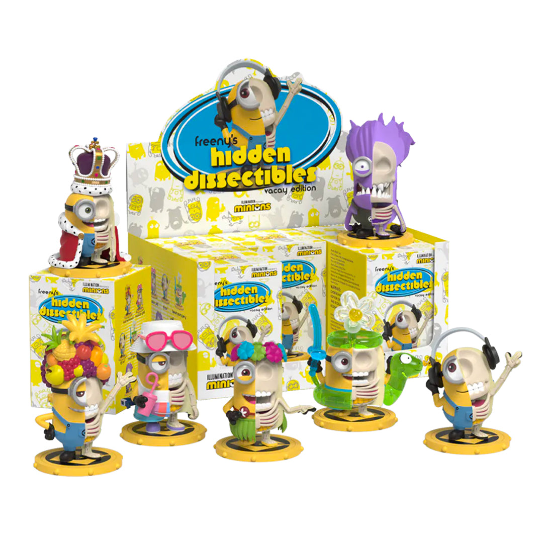 Freeny's Hidden Dissectibles Minions Series 01 Vacay Edition - Collectible Minion Figures for Display & Gifts - Perfect for Movie Fans, Collectors & Home Decor