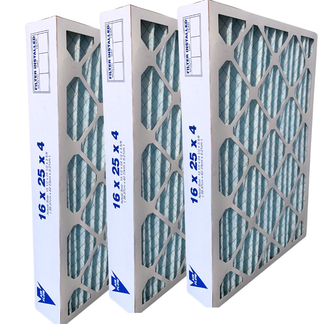 16x25x4 MERV 11 Air Filter (3 Pack) - Compatible with TopTech TT FM 1625, TTFM1625, Carrier TechPure TT MAC 1625 & TT FM 1625QB - Perfect for Furnace, HVAC & Home Air Purification Systems