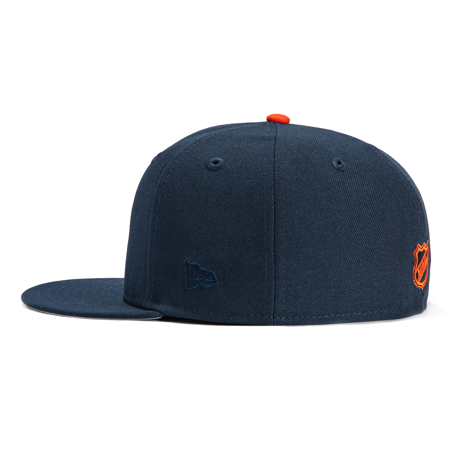 New Era 59Fifty Edmonton Oilers NHL Hockey Snapback Hat - Navy Blue Adjustable Cap for Men & Women - Perfect for Games, Sports & Casual Wear
