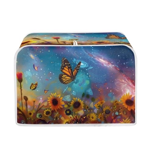 Galaxy Butterfly Sunflower-Blue and Yellow
