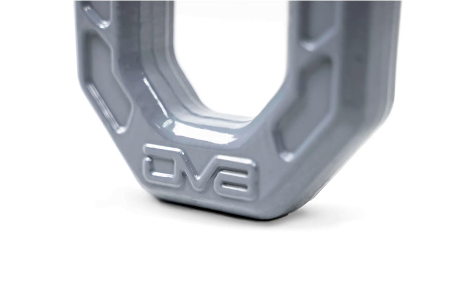 DV8 Elite Series D Ring Shackles - Heavy Duty Off-Road Recovery Shackles (2-Pack, Gray) - Perfect for Jeep, Truck & SUV Towing & Winching Accessories