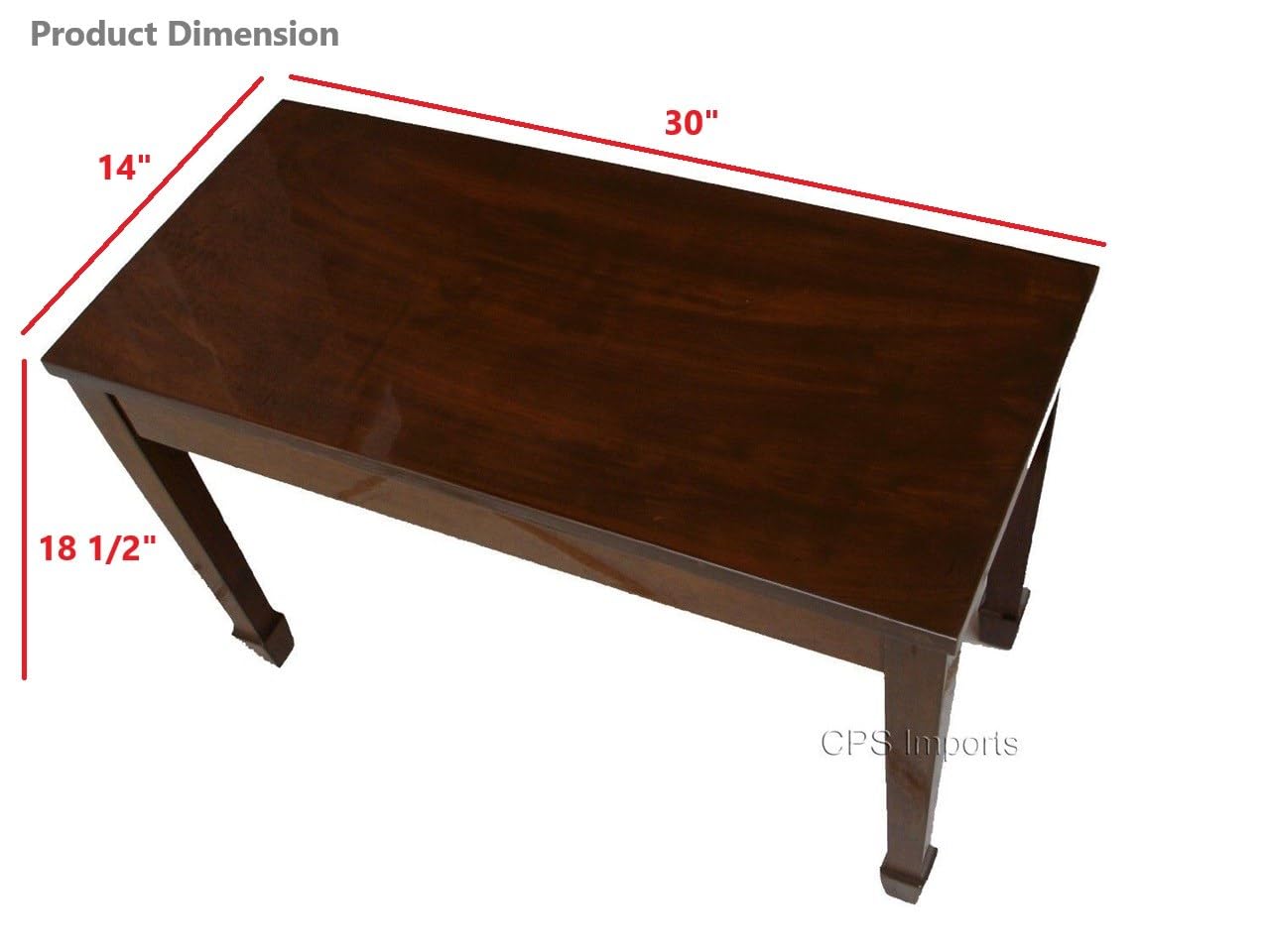 Premium Walnut Wood Grand Piano Bench with Storage - Adjustable Height, Padded Seat - Perfect for Piano Players, Music Teachers & Home Decor