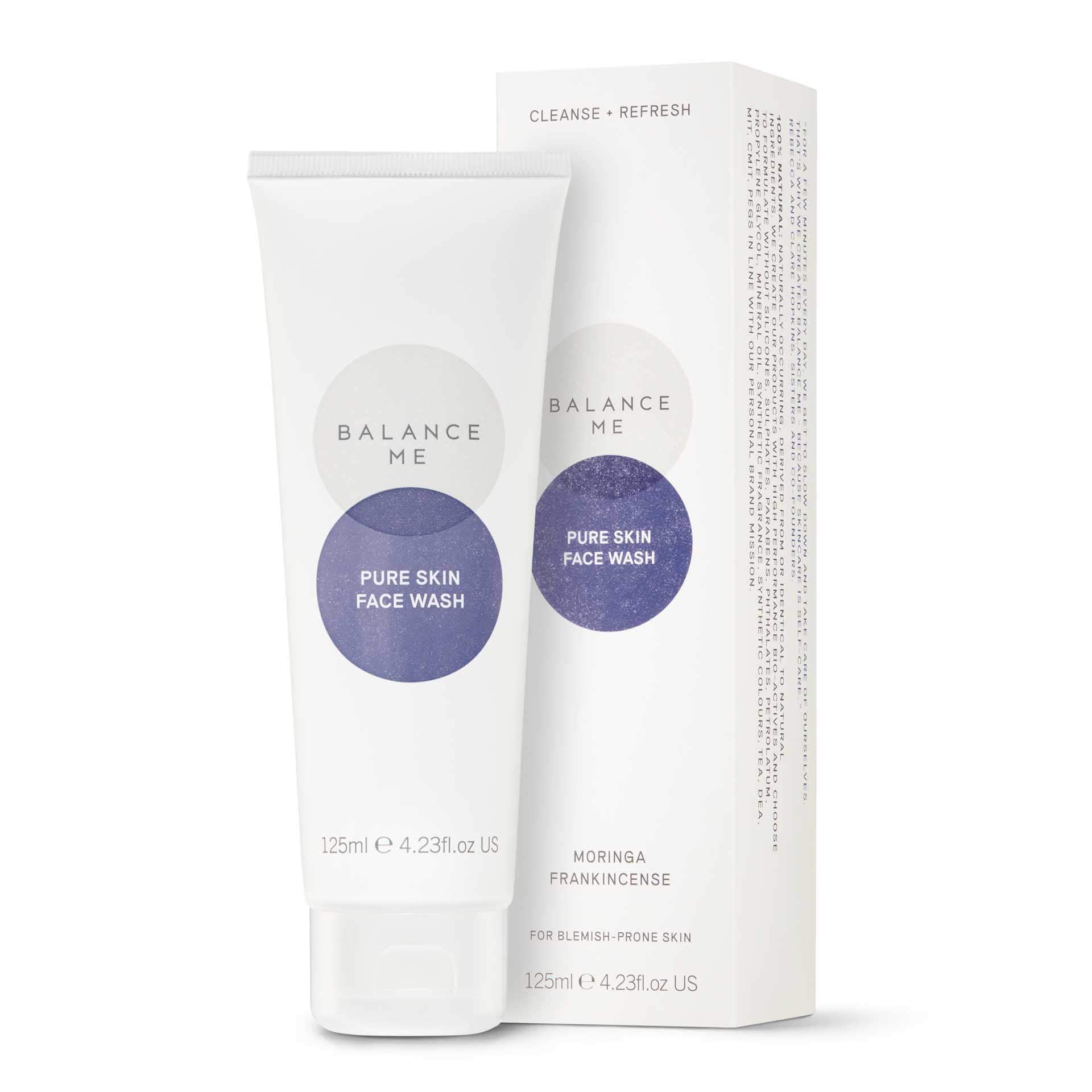 Balance Me Soothe + Clear Duo - Congested Skin Serum & Pure Skin Face Wash - Vegan & Cruelty-Free Skincare for Blemish-Prone Skin - Perfect for Daily Acne Treatment & Sensitive Skin Care Routine