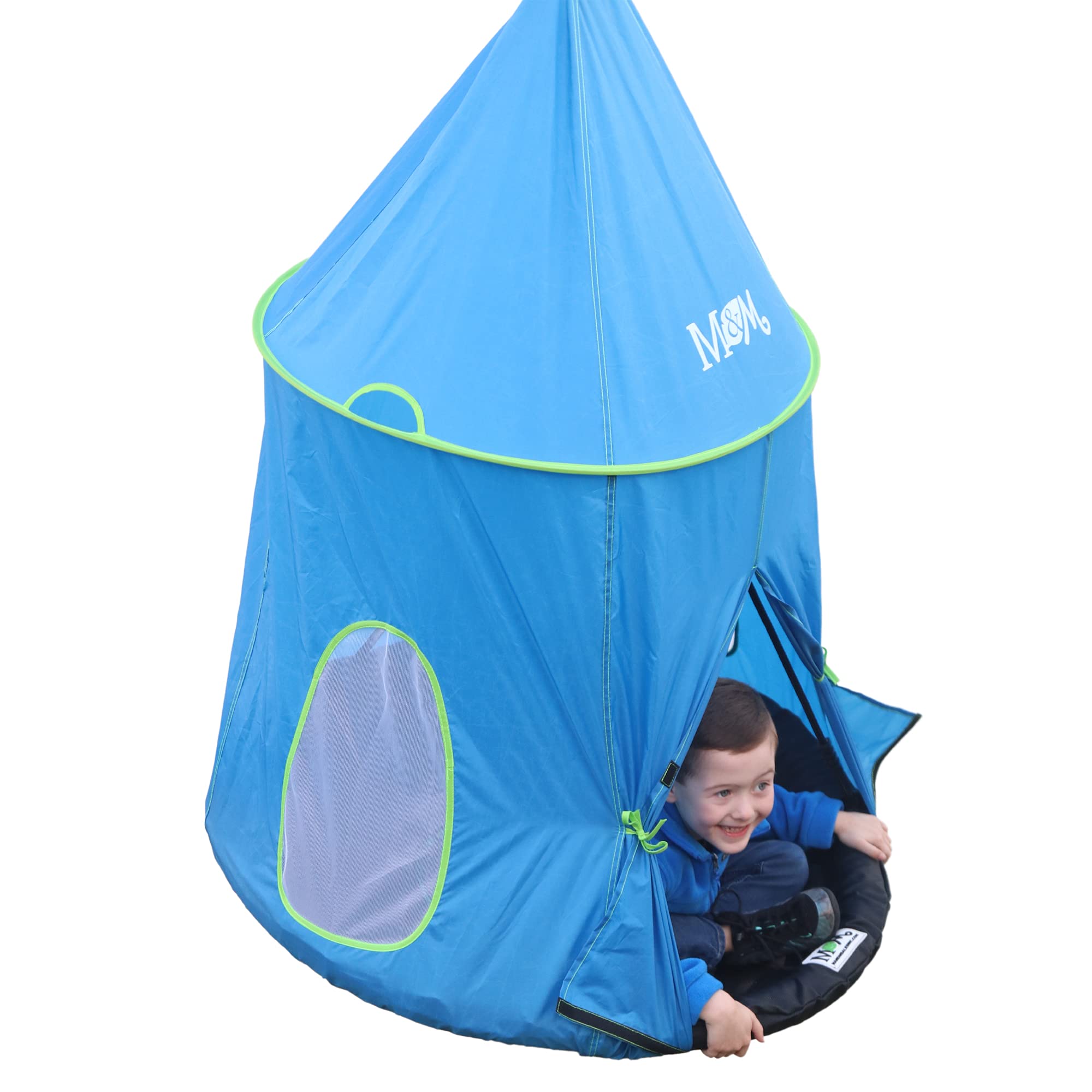 Big Top Tent Swing Accessory for Outdoor Play - Blue Canopy Replacement Part for Kids Playground & Backyard Fun | M&M Sales Enterprises
