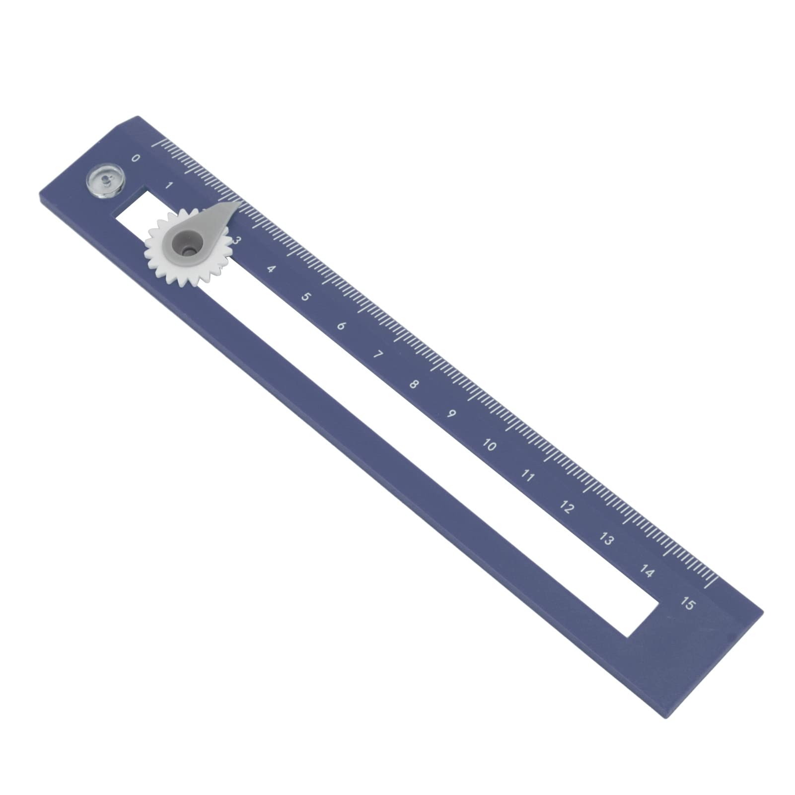 2 in 1 Precision Compass Ruler - High Accuracy Drawing Tool for Geometry, Math & Engineering Students | Perfect for Classroom, Homework & Professional Drafting | Blue Teacher & Student Aid