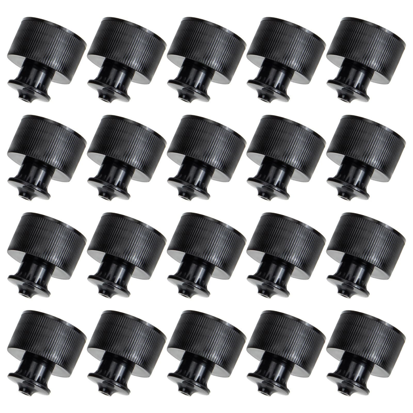 20Pcs Push Pull Replacement Bottle Caps - BPA-Free Plastic Water & Soda Bottle Lids - Leak-Proof Twist-On Caps for Sports, Gym, Travel & Outdoor Activities