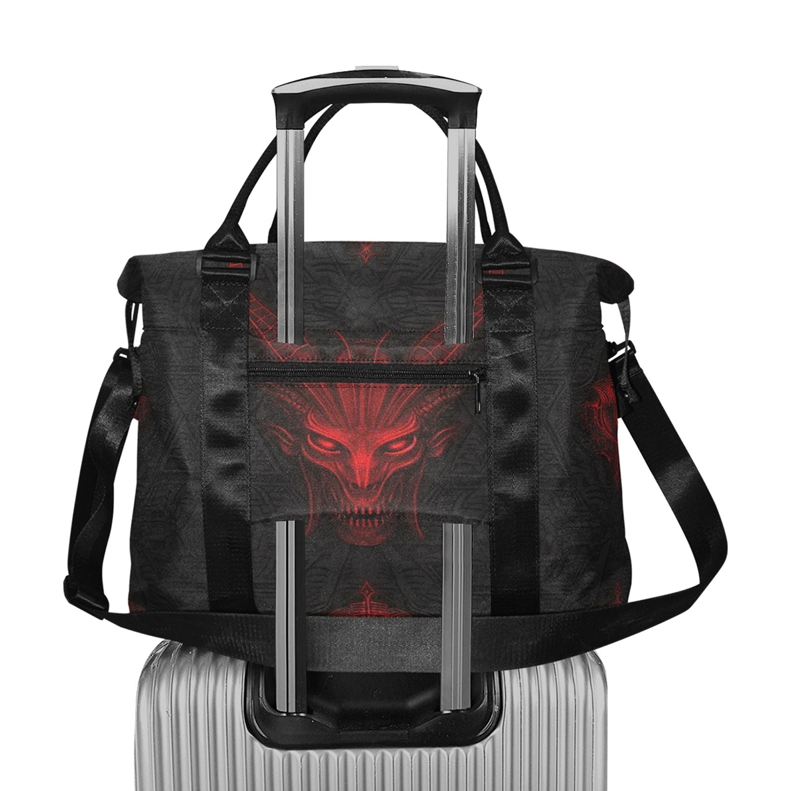 Prime Demon Large Capacity Duffle Bag - Waterproof Travel Gym Sports Duffel with Multiple Pockets - Perfect for Workouts, Travel & Weekend Getaways