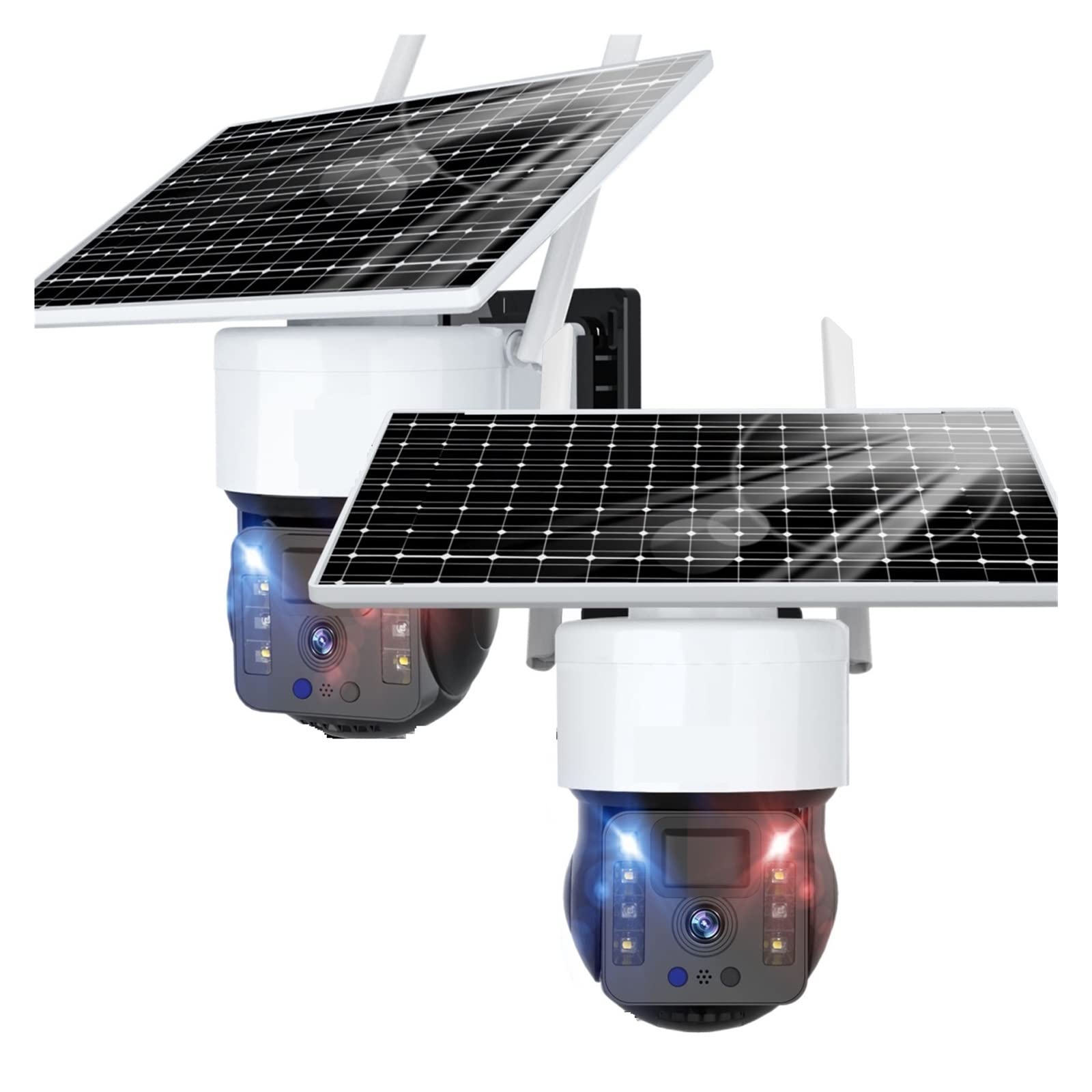 MZZYG Solar Security Camera - 1080P HD, Pan Tilt WiFi Outdoor Camera with Rechargeable Battery, Two-Way Audio & IP65 Weatherproof - Perfect for Home Security, Yard Monitoring, and Business Surveillance
