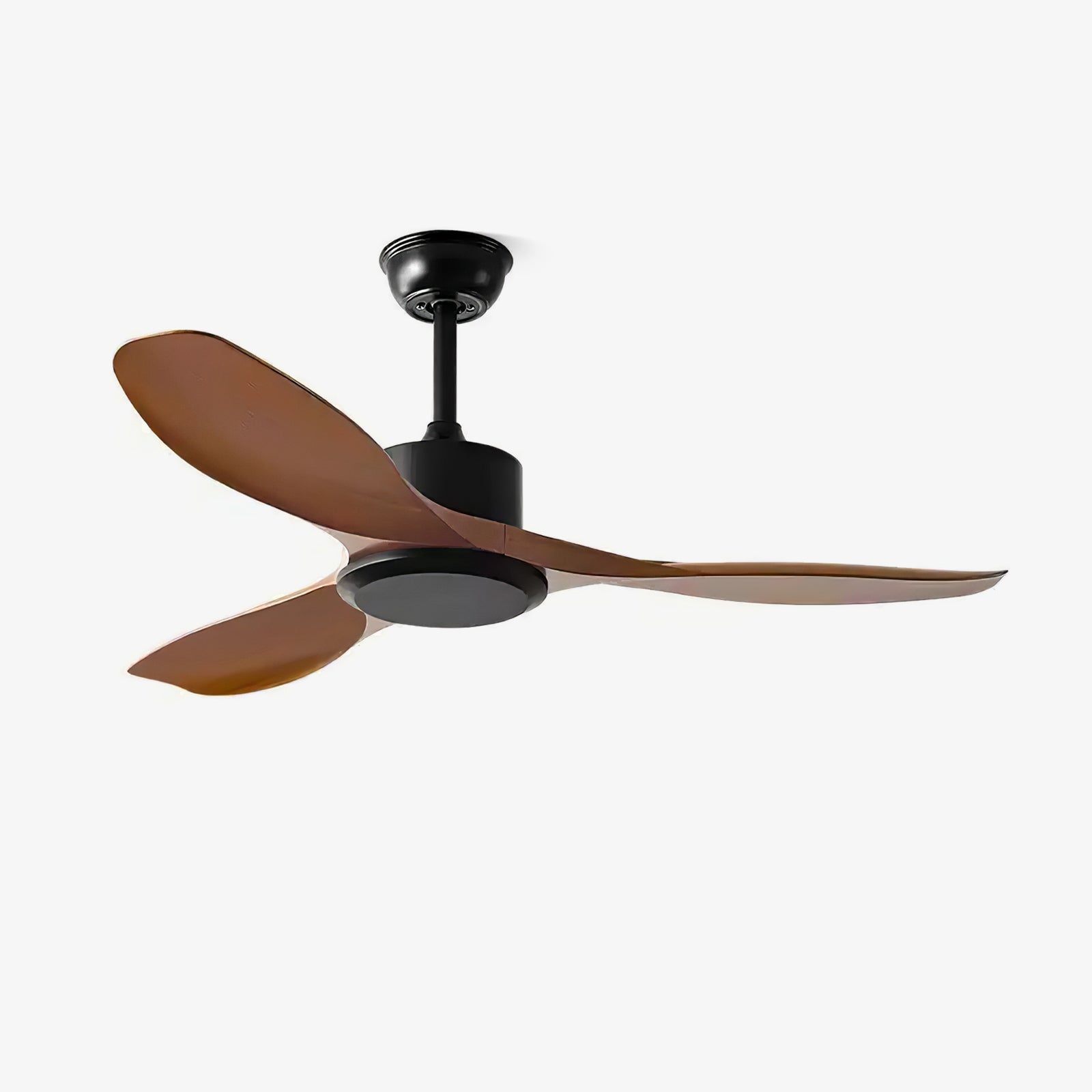 Amelia Ceiling Fan with Light - 52 Inch Modern Flush Mount Indoor Ceiling Fan - Quiet Reversible Motor - 3 Speeds - Remote Control - Perfect for Living Room, Bedroom, and Office
