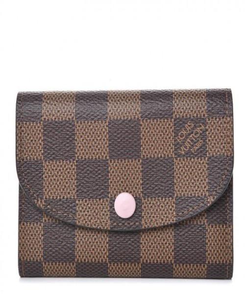 Louis Vuitton Rosalie Coin Purse in Damier Ebene Canvas - Compact Wallet for Cards & Cash - Perfect for Everyday Use & Travel Accessories