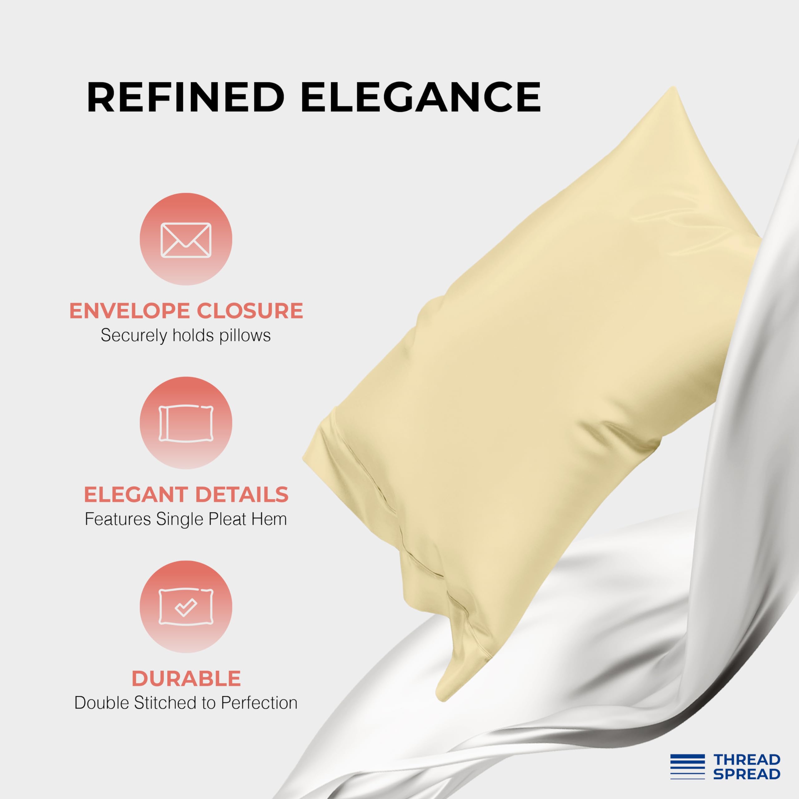 Premium 100% Egyptian Cotton Queen Sheet Set - 1200 Thread Count Sateen Weave Luxury Bedding, 4-Piece Deep Pocket (17