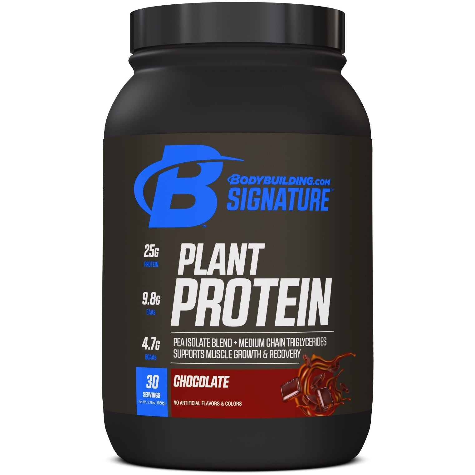 3 Pack Bodybuilding.com Signature Plant Protein Powder - 90 Servings Total for Muscle Recovery & Post-Workout Nutrition | Vegan Protein Supplement for Athletes & Fitness Enthusiasts
