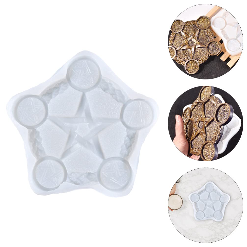 Divination Mat Resin Mold - Silicone Candle Holder & Epoxy Resin Molds for DIY Crafting - Perfect for Witchcraft, Tarot Reading, and Home Decor