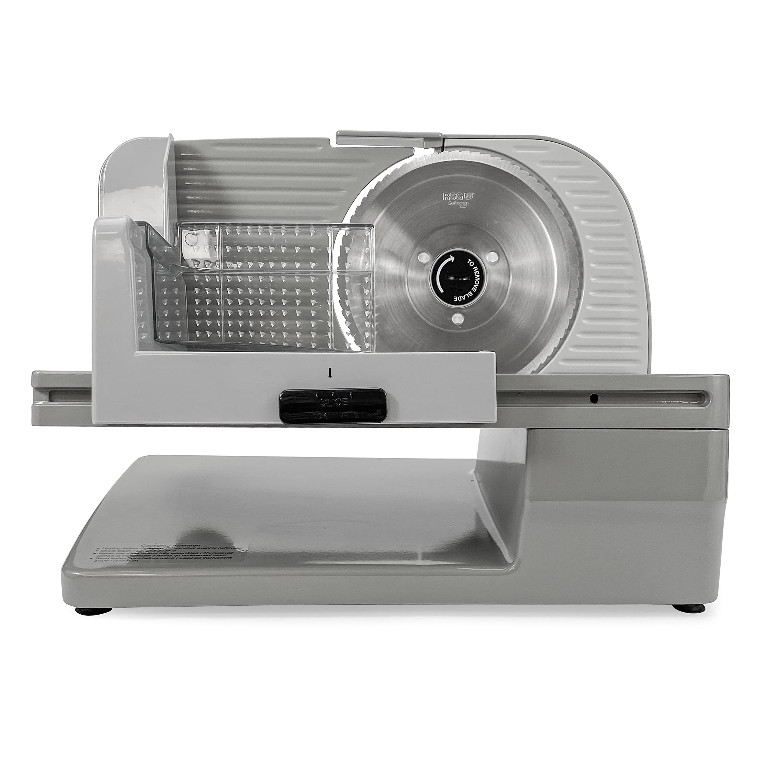 Premium Electric Meat Slicer for Home & Deli Use - 100W Adjustable Thickness Control with 7