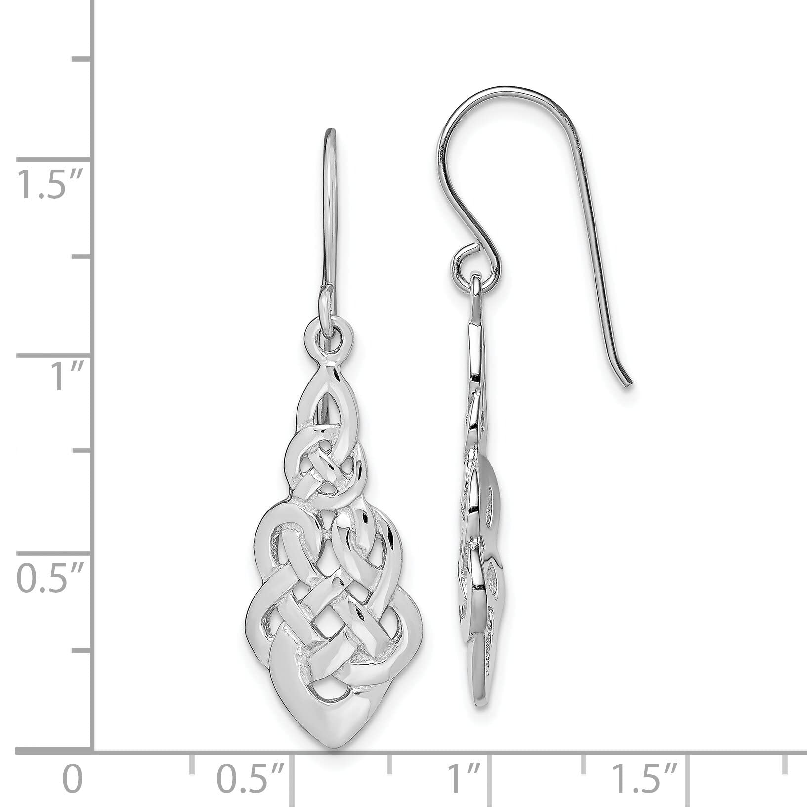 Sterling Silver Celtic Knot Earrings for Women - Handmade Irish Jewelry - Perfect for Weddings, Gifts & Everyday Wear