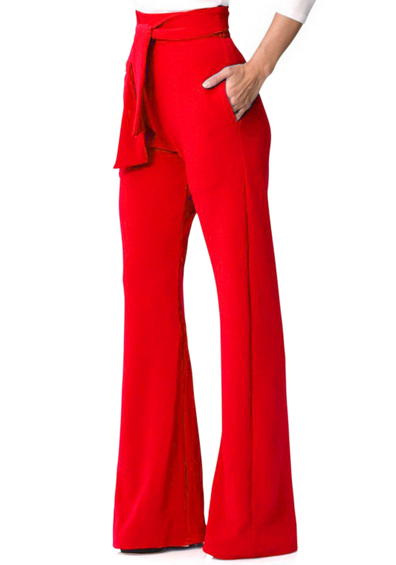 Lucuna Women's High Waisted Wide Leg Dress Pants - Professional Office Work Pants & Business Casual Trousers for Women | Perfect for Office Wear, Business Meetings, and Smart Casual Outfits