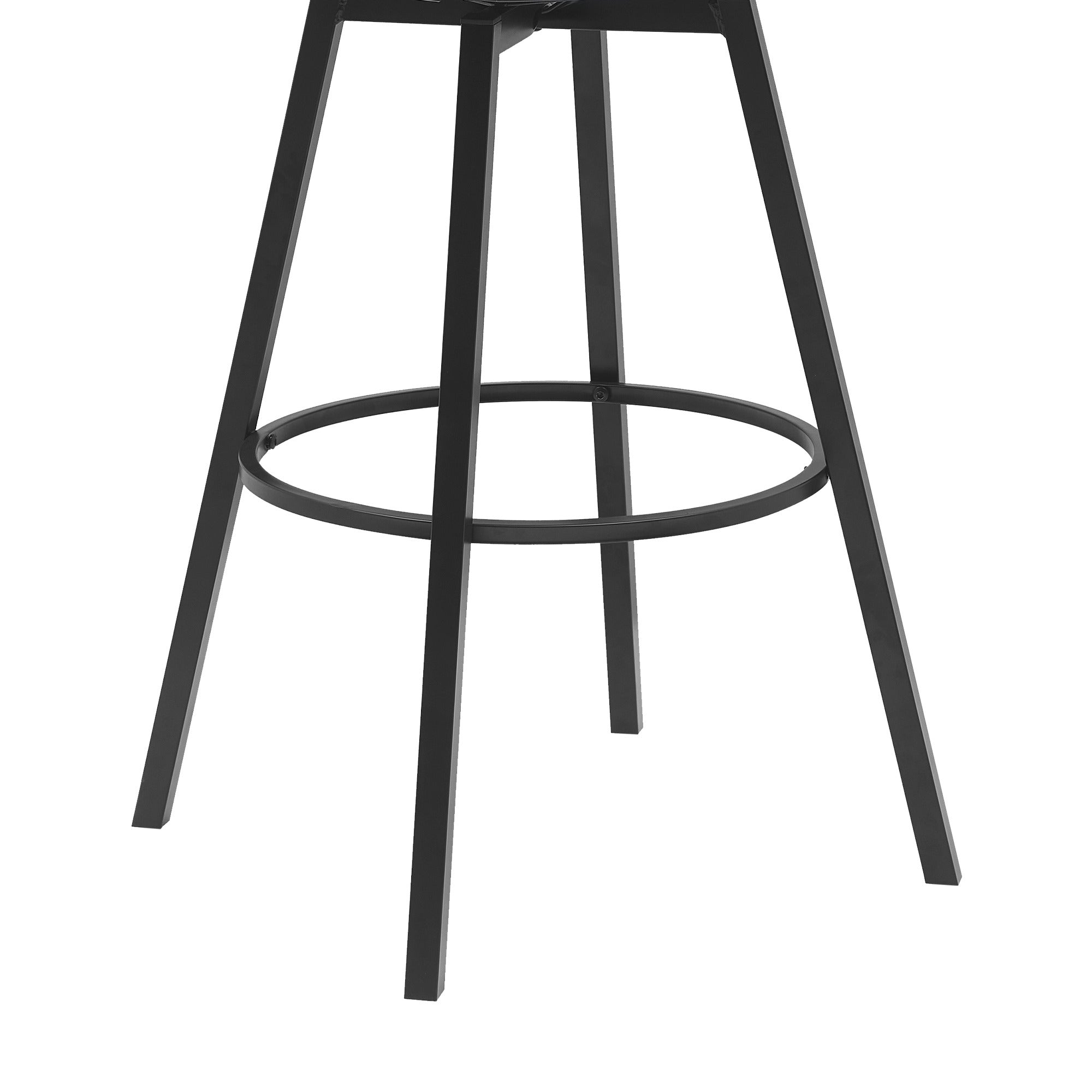 Athena Swivel Bar Stool - Adjustable Height Modern Kitchen Island Stool with Back Support - Perfect for Home Bar, Kitchen Counter & Dining Room Decor