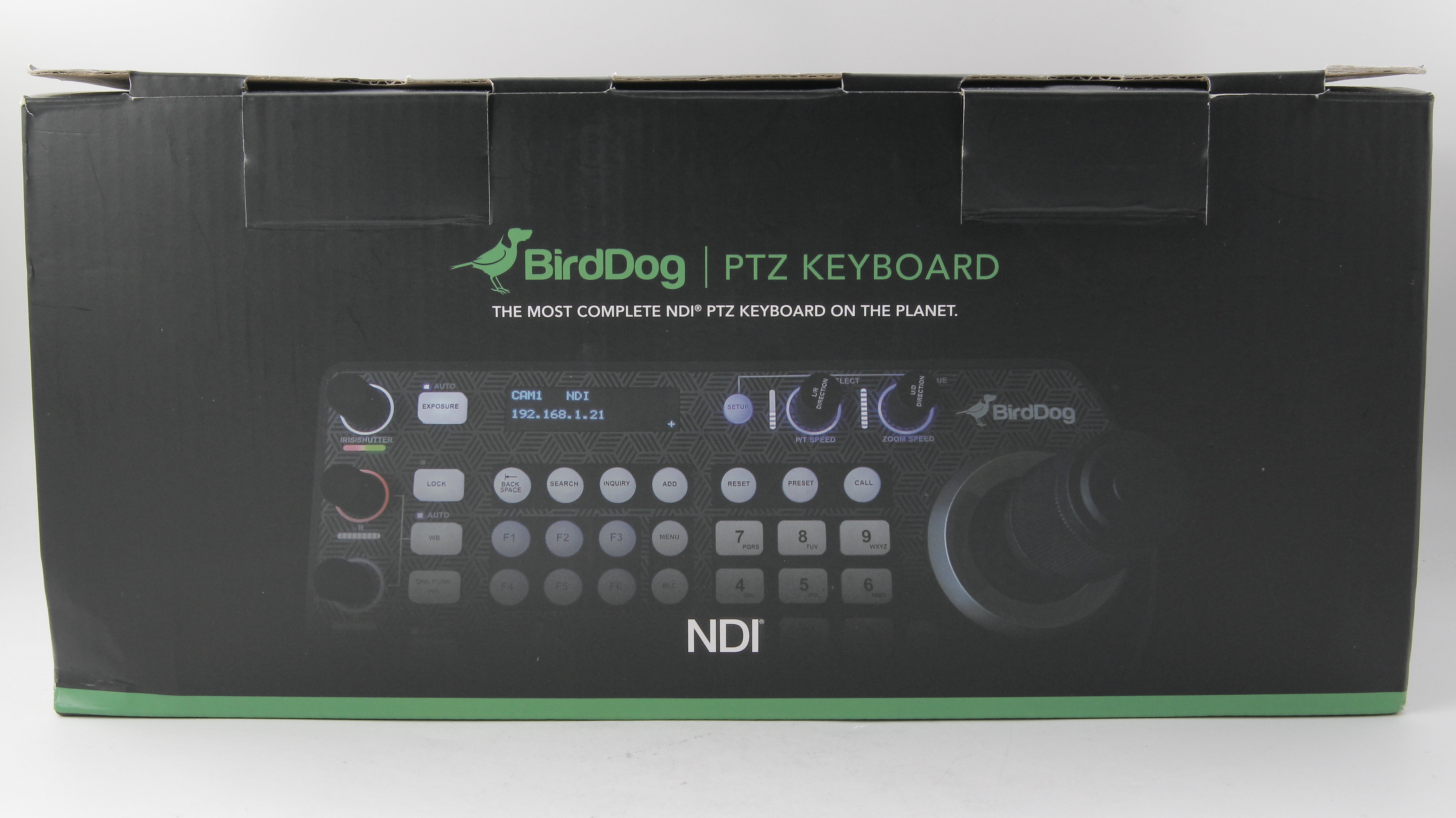 Refurbished BirdDog PTZ Camera Keyboard Controller - Professional PTZ Camera Remote Control for Live Streaming, Video Production & Broadcast Studios