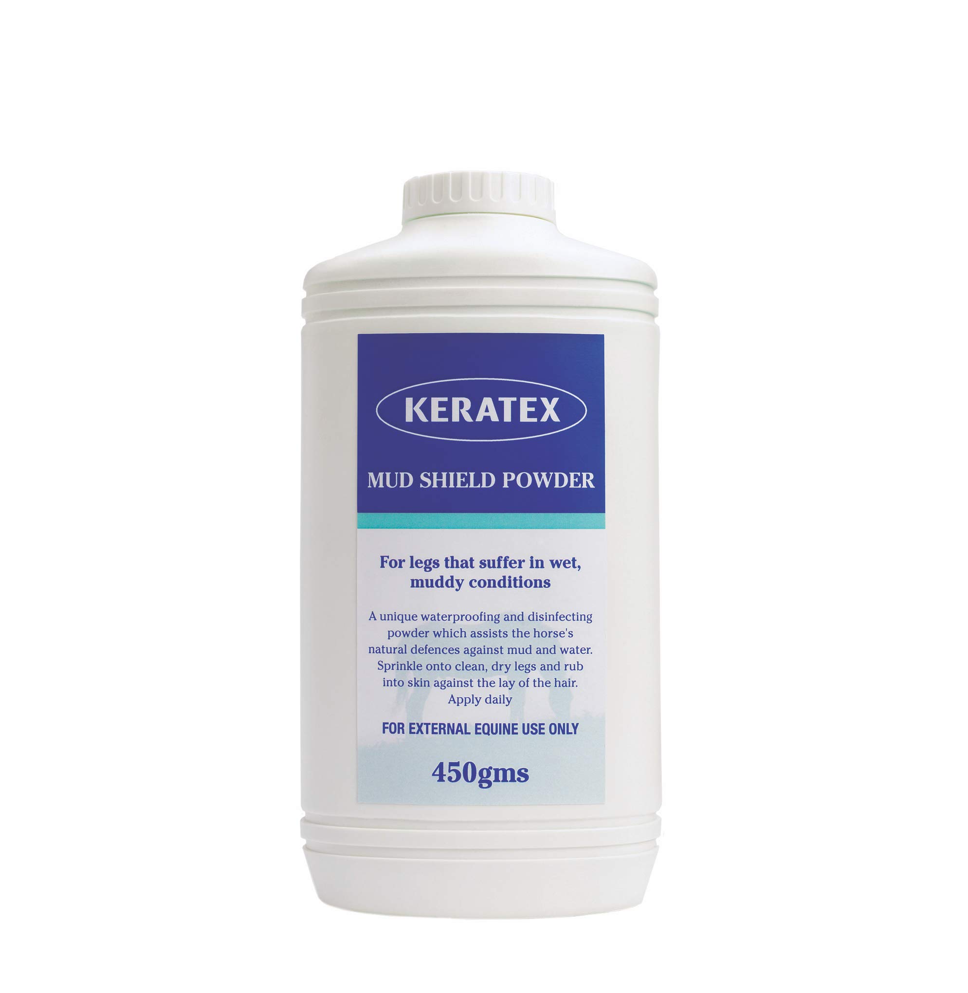 Keratex KMSP 450 Mud Shield Powder for Horses - 450g Waterproof Hoof Protection | Prevents Mud & Moisture Damage | Ideal for Wet Weather Riding & Stable Conditions