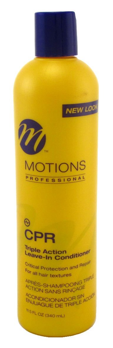 Motions CPR Triple Action Leave-In Conditioner - 11.5 oz for Dry, Damaged Hair | Hydrating & Repairing Treatment for Curly, Natural, Relaxed Hair | Salon Quality Hair Care at Home