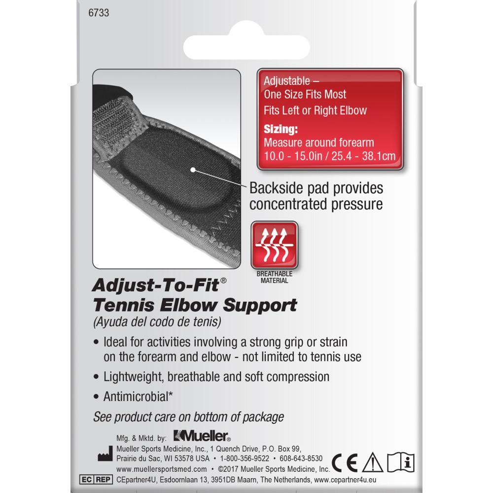 Mueller Adjustable Tennis Elbow Brace Support - Pain Relief for Tennis Elbow, Golfers & Tendonitis - Perfect for Sports, Work & Daily Activities