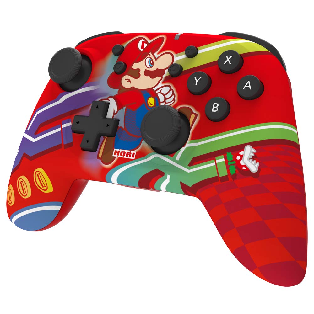 Official Nintendo Switch Wireless HORIPAD Controller - Super Mario Edition - Licensed by Nintendo for Switch/Switch OLED - Perfect for Gaming, Multiplayer & Family Fun