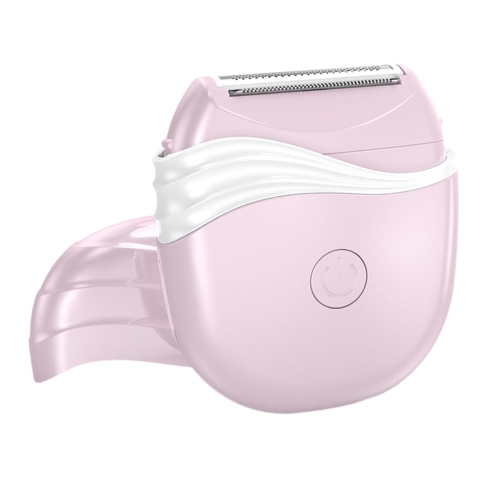 Best Women's Electric Shaver - Compact & Rechargeable Bikini Trimmer for Sensitive Areas, Underarms, Legs & Body Hair Removal - Portable Pink Shaver for Travel & Home Use