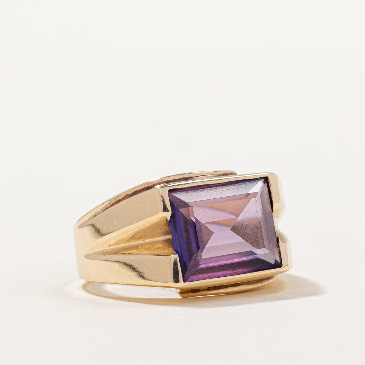 5.00ct Synthetic Purple Sapphire Cocktail Ring - Size 9 | Elegant Evening Wear & Special Occasion Jewelry for Women