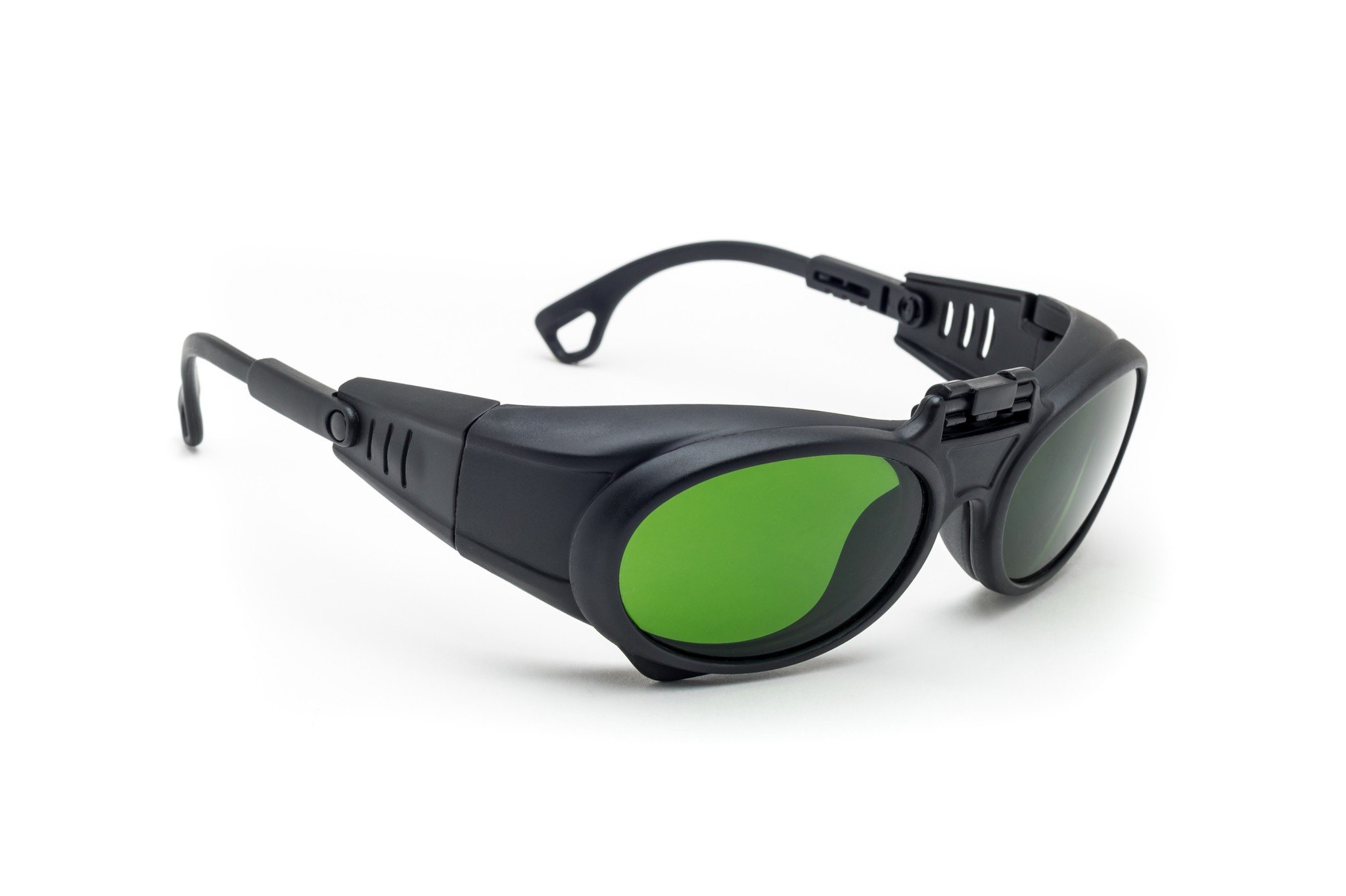 Black Frame Flip-Up Safety Glasses - Shade 8.0 UV Protection for Welding, Grinding & Outdoor Work