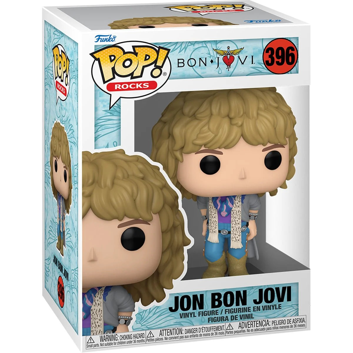 Bon Jovi 1980s Jon Bon Jovi Funko Pop! Vinyl Figure #396 - Collectible Music Memorabilia for Fans & Pop Culture Enthusiasts