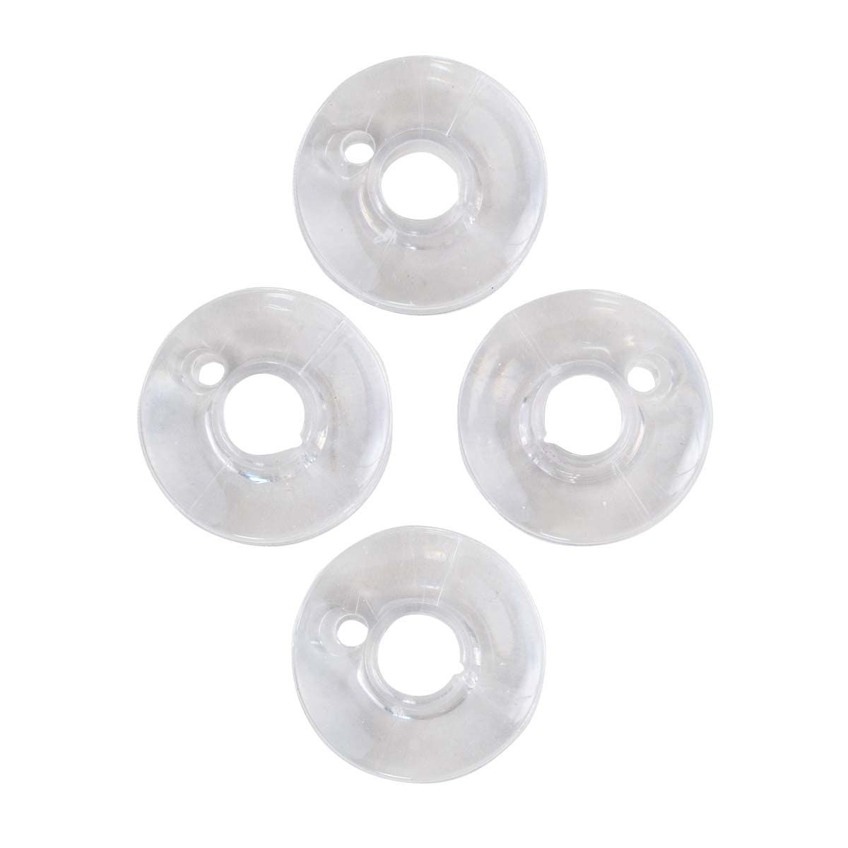 SINGER Class 66 Clear Plastic Sewing Machine Bobbins - 4 Pack Replacement Bobbins for Singer, Brother, Janome & More | Perfect for Quilting, Dressmaking & DIY Sewing Projects