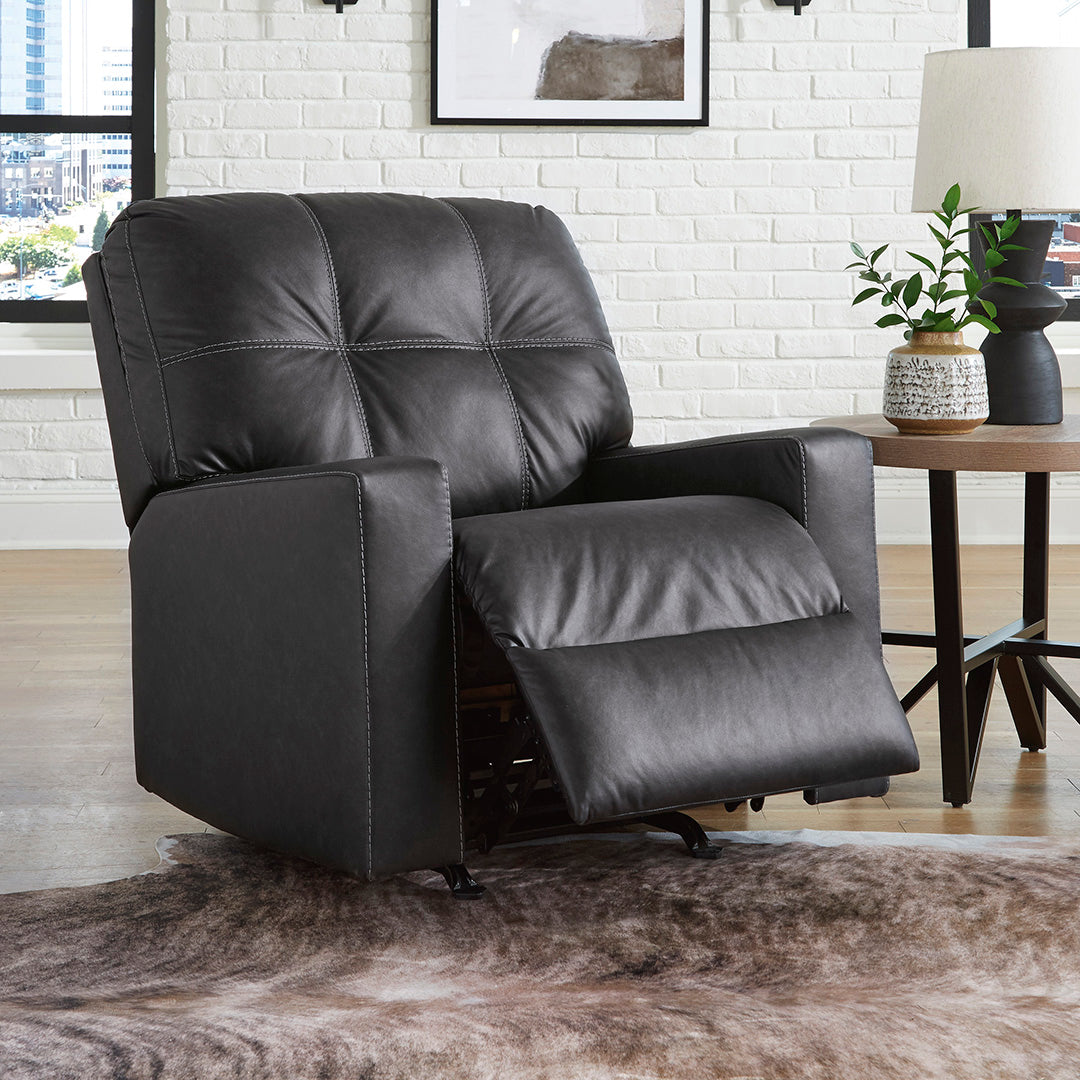 Barlin Mills Rocker Recliner Chair - Comfortable Swivel Glider Reclining Lounge Chair with Padded Cushions - Perfect for Living Room, Nursery, and Bedroom Relaxation