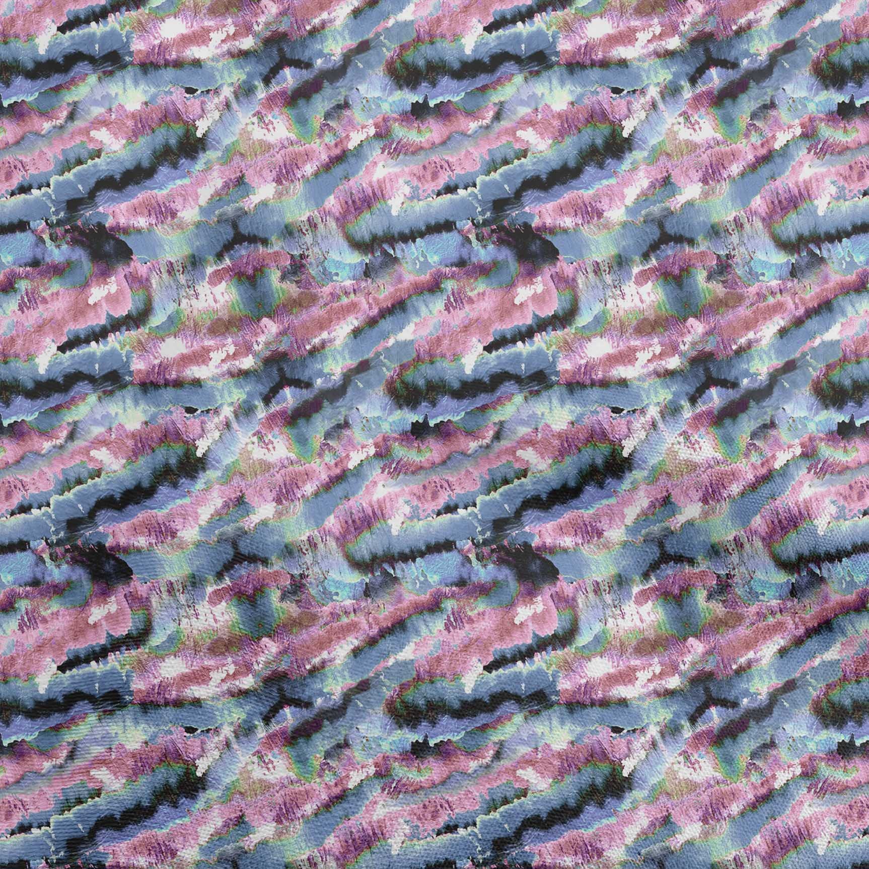 oneOone Cotton Silk Dusty Blue Abstract Print Fabric by The Yard - 42 Inch Wide for DIY Clothing, Sewing Supplies & Home Decor Projects | Perfect for Dresses, Curtains, Quilting & Crafting
