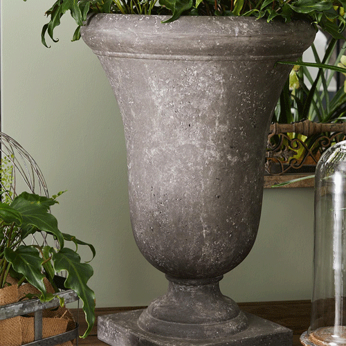 Small Cotswold Bell-Shaped Outdoor Urn - Elegant Garden Planter for Patio, Porch & Landscape Decor