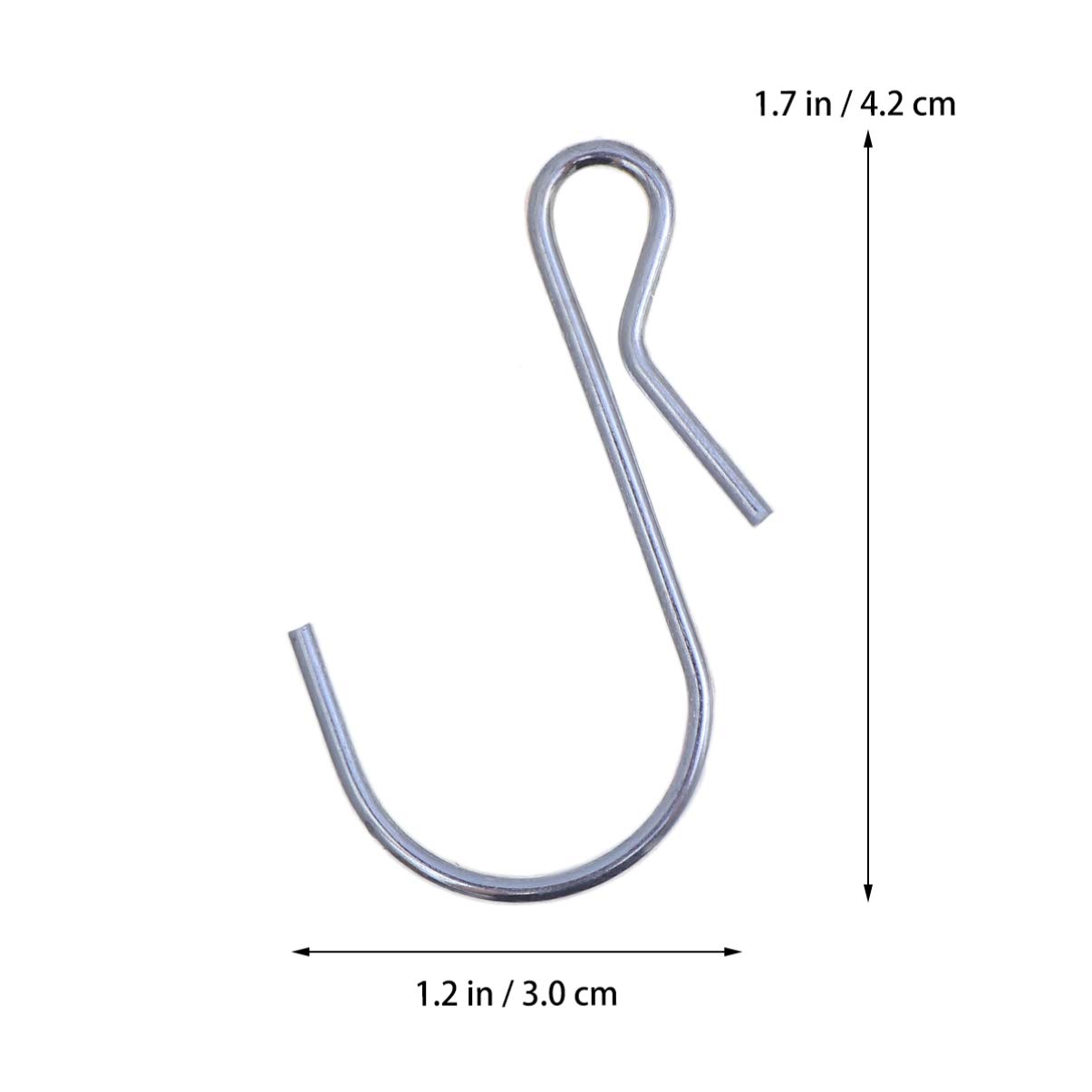 10-Pack Cabilock Heavy Duty S Hooks - Metal Hanging Hooks for Clothes, Towels, Plants & Home Organization - Perfect for Closet, Garage, Kitchen & Outdoor Use