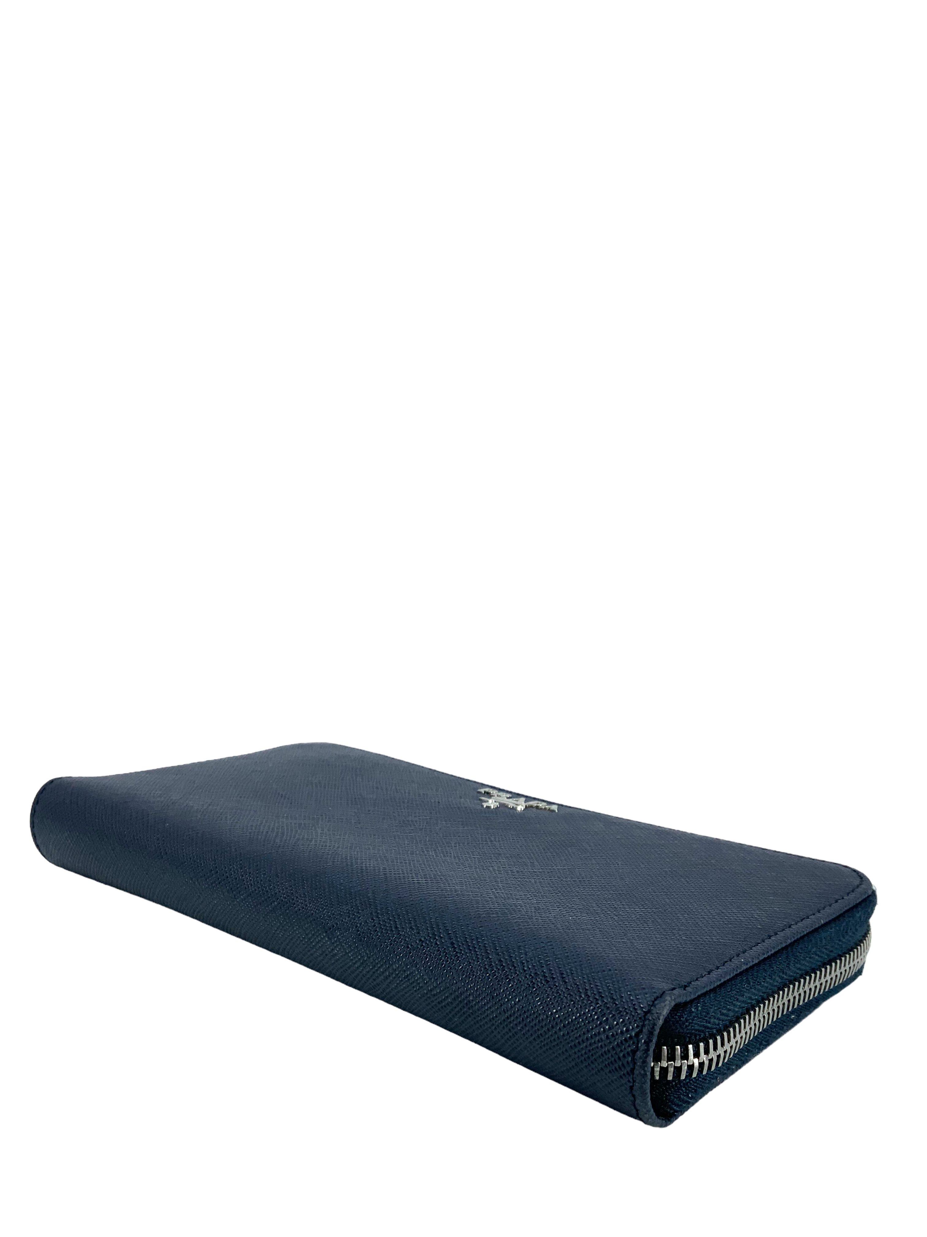 Prada Saffiano Leather Large Zip Wallet for Women | Luxury Designer Bifold Wallet with Multiple Card Slots | Perfect for Everyday Use, Travel & Business