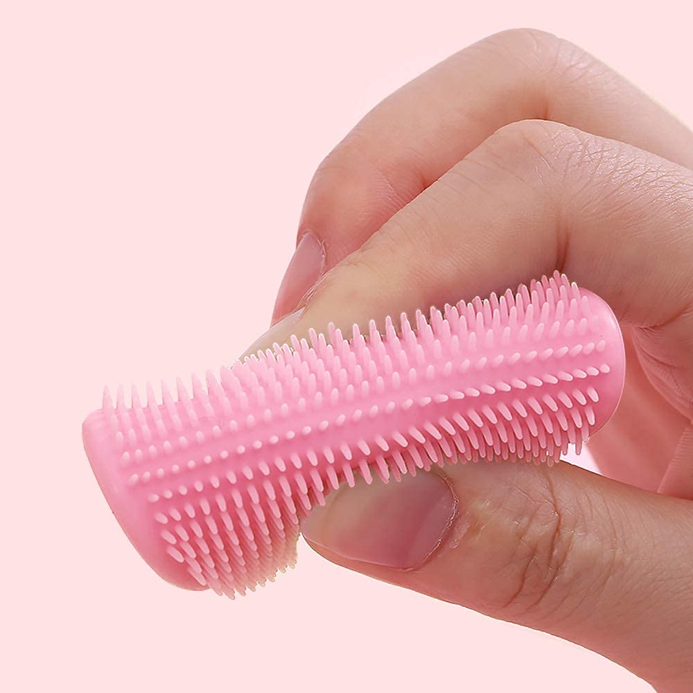 Baby Cradle Cap Brush - Silicone Massage Scrubber for Newborn Bath & Dry Skin Care | Infant Essential (Pink)