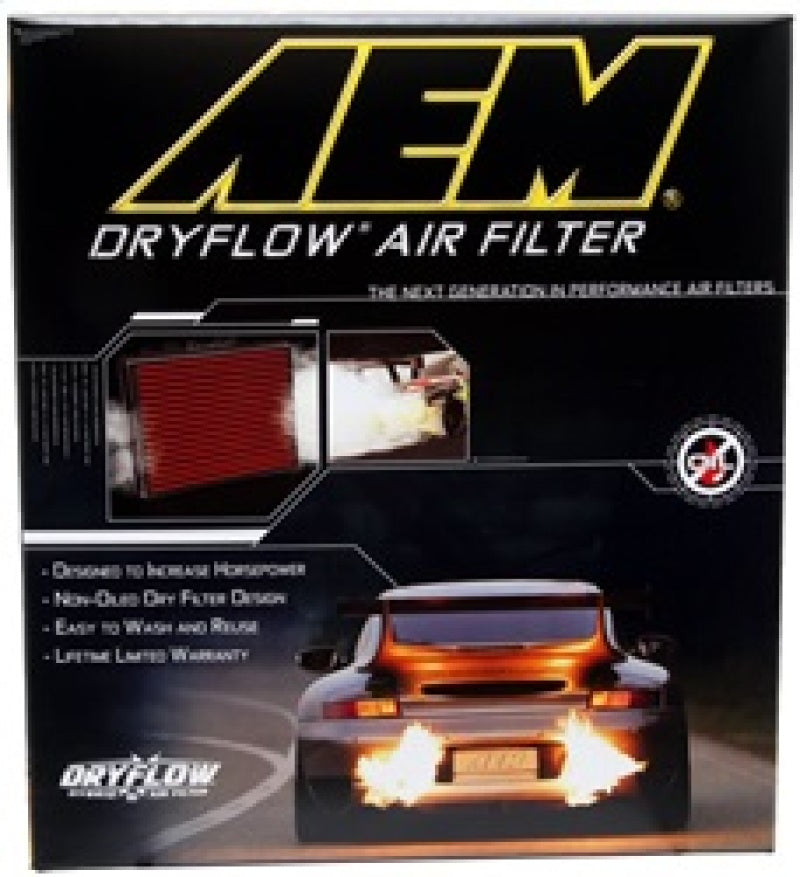 AEM 06-11 Honda Civic 1.8L L4 DryFlow High Performance Air Filter - Improved Engine Power & Fuel Efficiency for Street & Track Racing