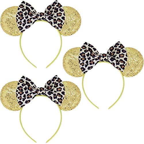 Gold Leopard Print - 3pcs