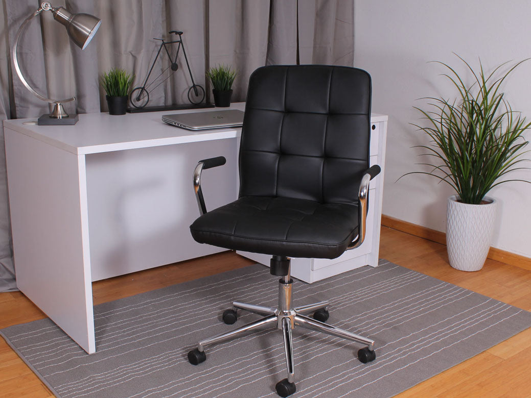 Boss Millennial Modern Home Office Chair - Vinyl Upholstered Ergonomic Desk Chair Models B330, B331, B330PM - Perfect for Remote Work & Gaming Setup
